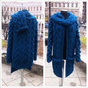 Sale Beautiful handmade knitted cardigan OSFM